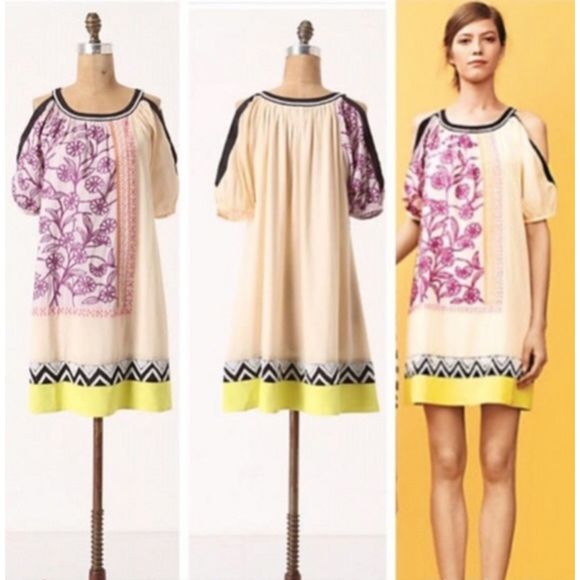 Anthropologie Dresses & Skirts - ANTHROPOLOGIE  Liefnotes Brimming Borders dress 2